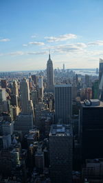 Aerial view of buildings in city