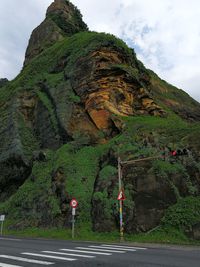 Scenic view of mountain against sky