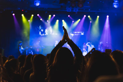 Crowd at music concert