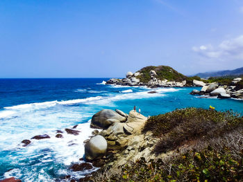 Scenic view of sea against sky