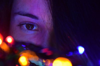 Close-up portrait of woman