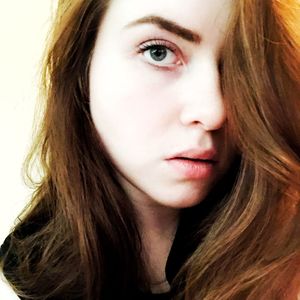 Close-up portrait of a beautiful young woman