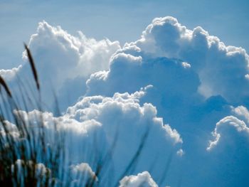 Low angle view of cloudy sky