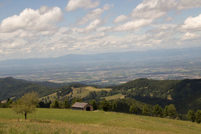 Scenic view of landscape against sky