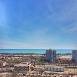 View of city at seaside