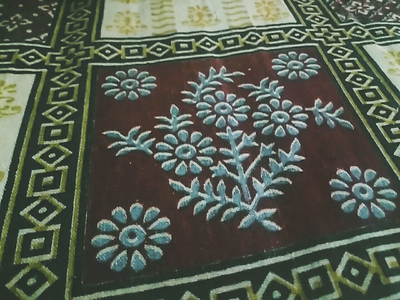 indoors, art and craft, creativity, art, design, pattern, floral pattern, ornate, decoration, close-up, religion, text, craft, no people, multi colored, carving - craft product, ceiling, wall - building feature, textile, spirituality