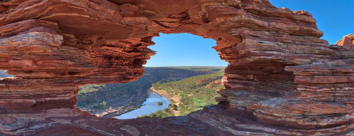 View of rock formation