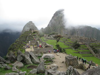 Tourists at a temple