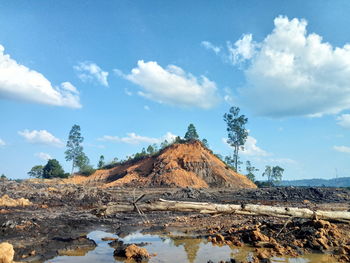 Scenic view of landscape against sky