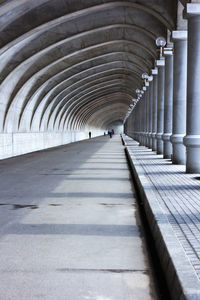 Empty corridor in building