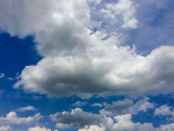 Low angle view of clouds in sky