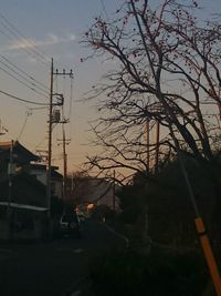 Built structure against sky at sunset