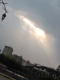 Low angle view of buildings against sky