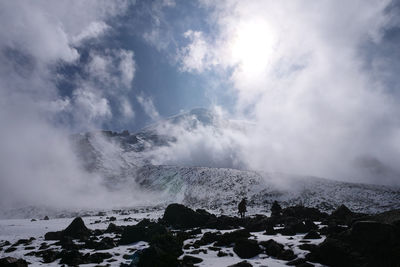 Scenic view of mount chimborazo against sky