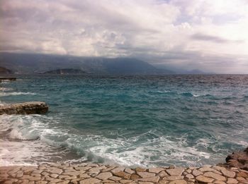 Scenic view of sea against sky