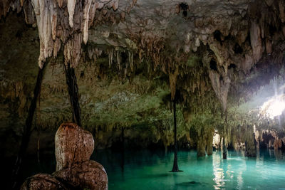 Rock formations in cave