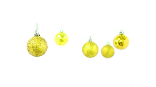 Close-up of fruits against white background