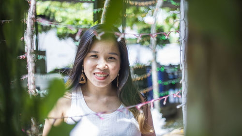 Portrait of a smiling young woman