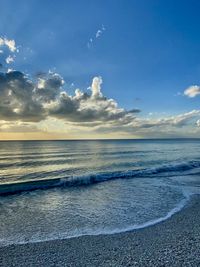 Scenic view of sea against sky