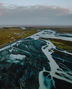 High angle view of landscape