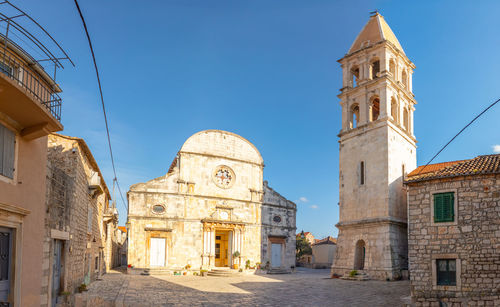 Historic building against sky in city