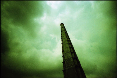 Low angle view of tower against sky