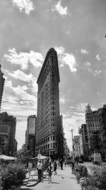 Low angle view of buildings against sky