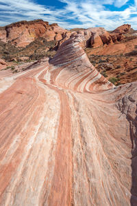 Rock formations in a desert