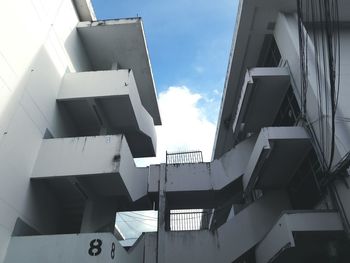 Low angle view of buildings against sky
