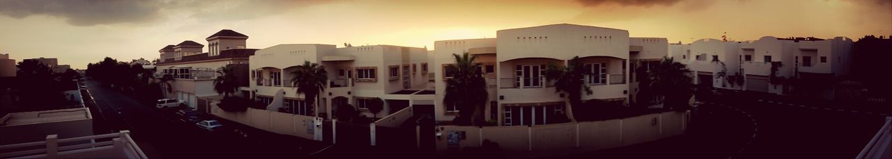 building exterior, architecture, built structure, sky, sunset, residential structure, residential building, city, house, building, cloud - sky, sunlight, outdoors, no people, residential district, cloud, high angle view, town, dusk, panoramic