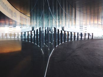 Empty corridor of building