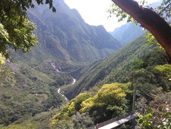 Scenic view of mountains