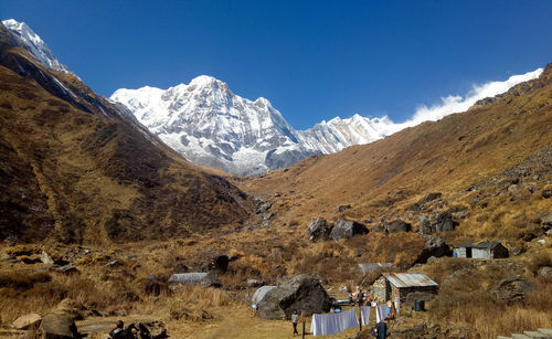 Breathtaking around annapurna base camp nepal.