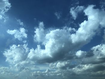 Low angle view of clouds in sky