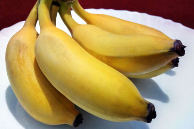 Close-up of bananas on table