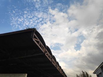 Low angle view of bridge against sky