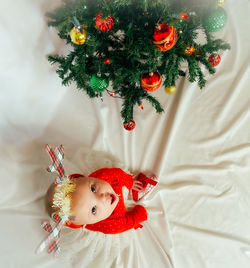 Close-up of christmas tree