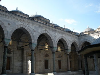 Low angle view of historical building