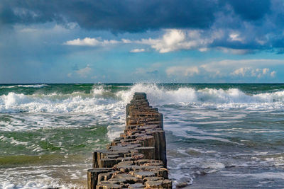 Scenic view of sea against sky