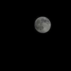 Low angle view of moon in sky