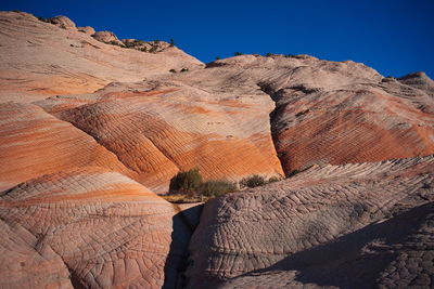 Rock formations in desert