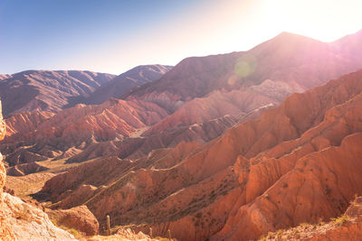 Scenic view of dramatic landscape