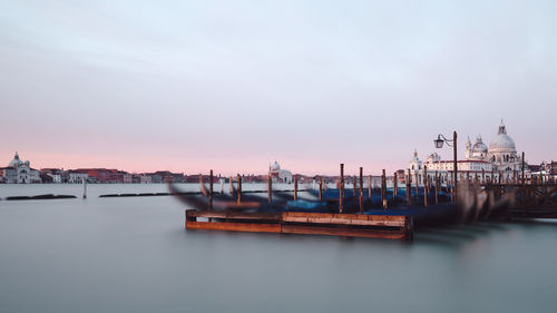 View of boats in sea