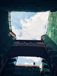 Low angle view of buildings against sky