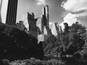 Low angle view of buildings against sky