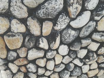Full frame shot of stack of stones