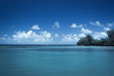 Scenic view of calm sea against sky