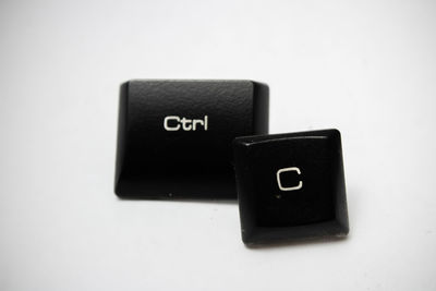 Close-up of text over white background