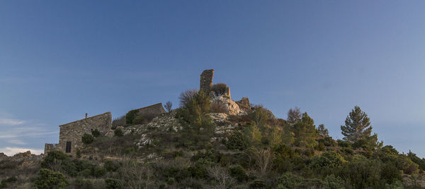 Low angle view of historic building against sky
