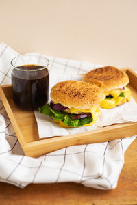 Close-up of food on table